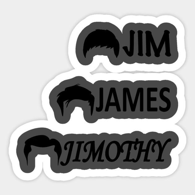 Jim James Jimothy Sticker by DrizzyRizzle